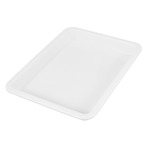 OFFIGAM 化学実験用トレー 浅型 耐酸アルカリ収納トレイ 多機能実験室整理皿 医療用ラボ用品向け